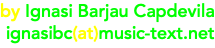 by Ignasi Barjau Capdevila ignasibc(at)music-text.net